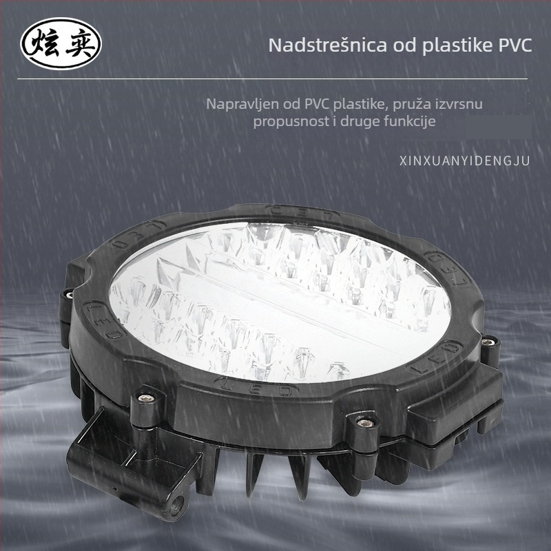 Xuanyi Radna LED svjetiljka za vozila – LED svjetlo od livenog aluminija, 48W, hladno bijela, vijek 5000 h, pogodno za kamione i prikolice