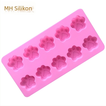 Silikonska kalupa za kolače i sapune – 10-dijelni set, nepravilnog oblika s motivima mačjih šapa i medvjeđe dlani, za pečenje DIY