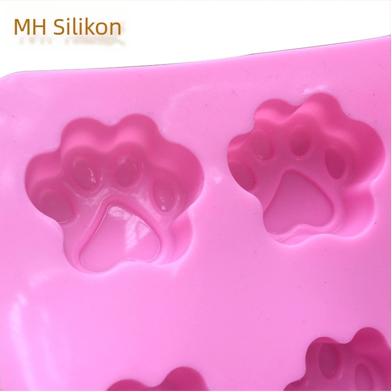 Silikonska kalupa za kolače i sapune – 10-dijelni set, nepravilnog oblika s motivima mačjih šapa i medvjeđe dlani, za pečenje DIY