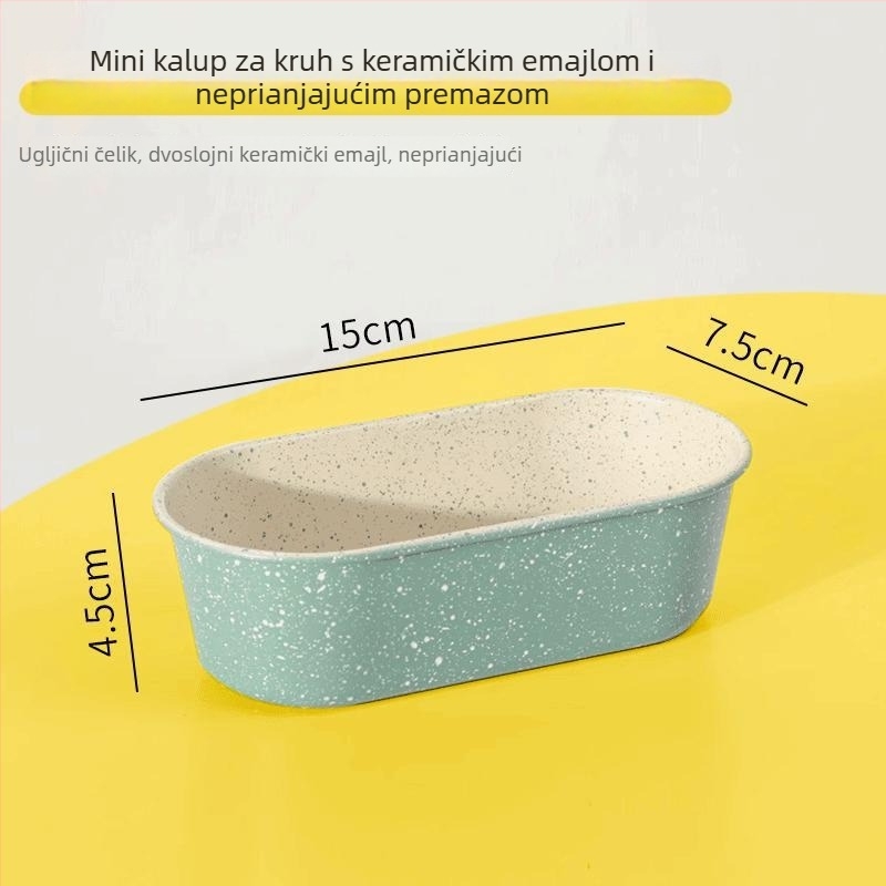 Ovalna kalupa za Basque cheesecake, neprijanjajuća, od karbonskog čelika, za kućnu upotrebu