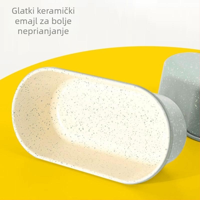 Ovalna kalupa za Basque cheesecake, neprijanjajuća, od karbonskog čelika, za kućnu upotrebu