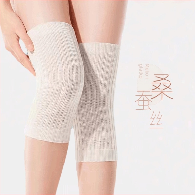 Koljena jastučići od Mulberry Silk za zimu – pleteni zaštitni navlaci za odrasle (Zeamo • Ljeto 2021)