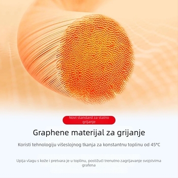Grafenska grijačka koljena navlaka za toplinu i zaštitu zglobova, protuklizni dizajn, za starije osobe u jeseni i zimi