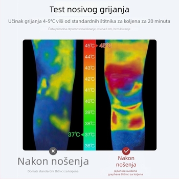 Grafenska grijačka koljena navlaka za toplinu i zaštitu zglobova, protuklizni dizajn, za starije osobe u jeseni i zimi