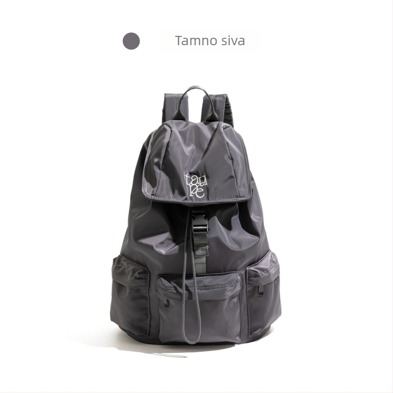 Ženski nylon ruksak, vodootporan, kapacitet 20–35L, gradski minimalizam, kompatibilan sa standardnim prijenosnim računalima