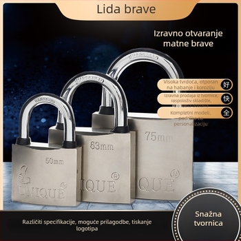 Industrijski lokot Five Star Lida — Straight Open model, željezna konstrukcija, namjena: industrija, kućanstvo, sigurnost