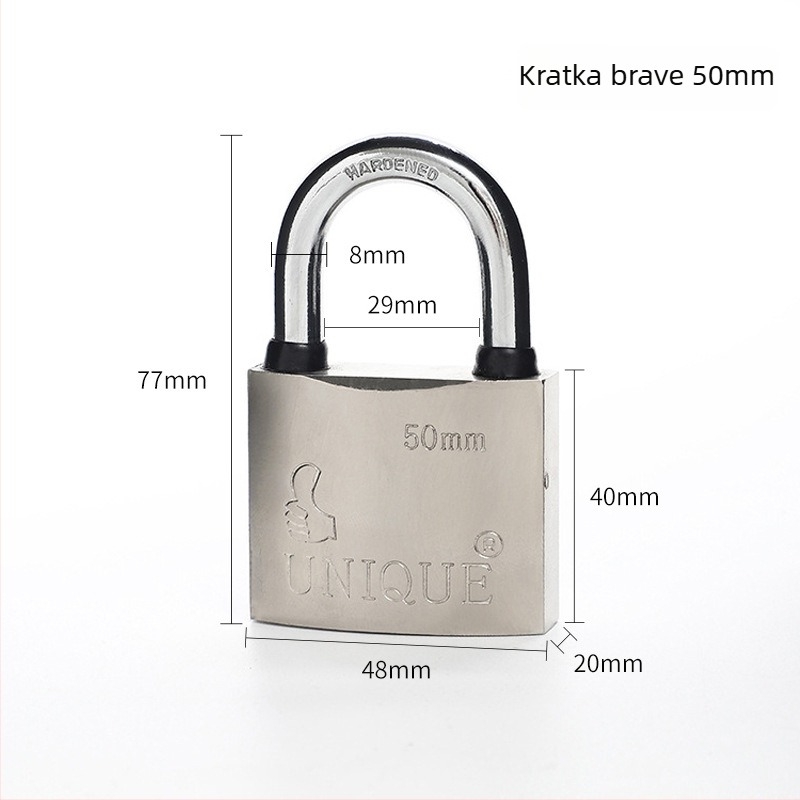 Industrijski lokot Five Star Lida — Straight Open model, željezna konstrukcija, namjena: industrija, kućanstvo, sigurnost