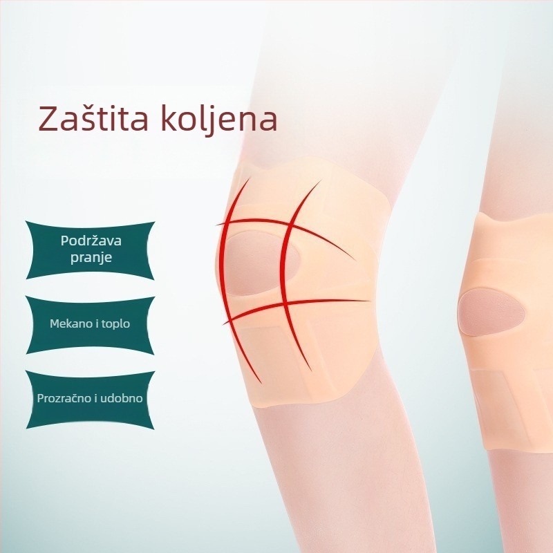 Silikonske koljeno navlake za sport i plivanje, vodootporne i otporne na hladnoću, ultra tanke i diskretne za ljeto, unisex, navlaka za koljeno za meniskus, protuklizne