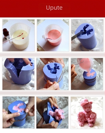 Silikonski okrugli kalup za kolač za božićnu ukrasu jabuka – DIY ukrašavanje, ručni rad, francuski stil