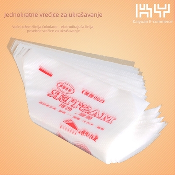 Set jednokratnih vrećica za ukrašavanje – velike, srednje i male, za tortu, kremu i čokoladu