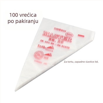 Set jednokratnih vrećica za ukrašavanje – velike, srednje i male, za tortu, kremu i čokoladu