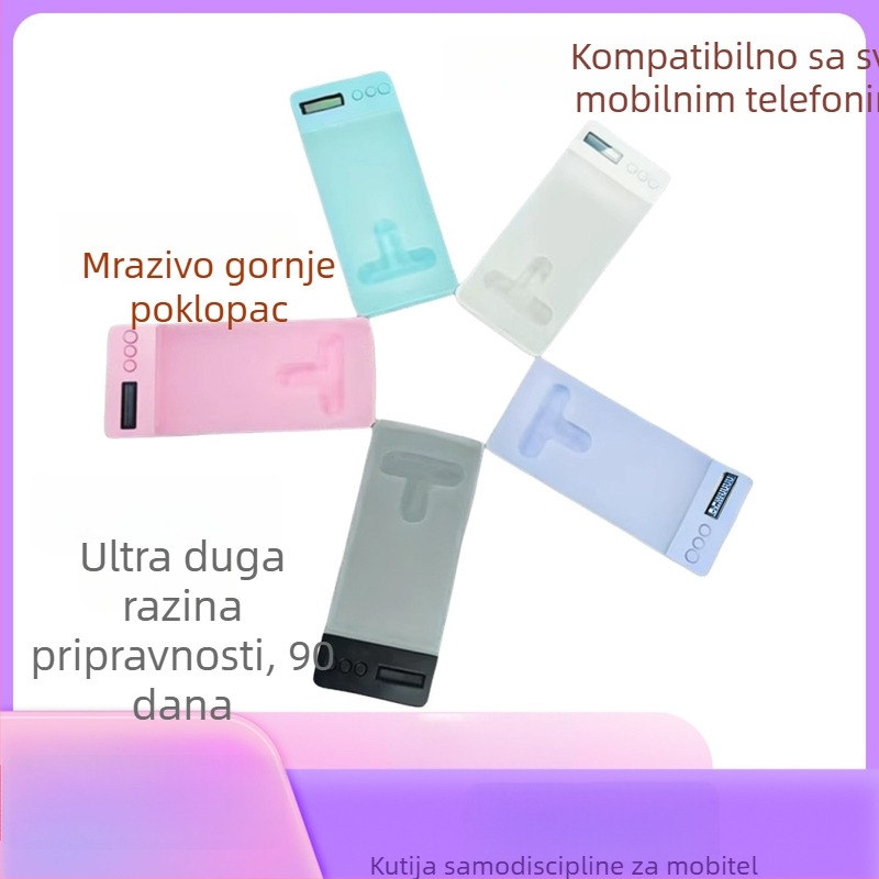 Poluotamna prozirna kutija za samodisciplinu pametnog telefona za učenike s tajmerom zaključavanja; model: C-type; materijal: Book Plastic Material; tip: kutija s gornjim otvaranjem i bravarom; stil: moderni minimalistički; prilagodba: dostupna