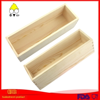 Set kalupa za sapun: pravokutna drvena kutija i 1200 ml kalup za tijesto – kreativni DIY set sapuna