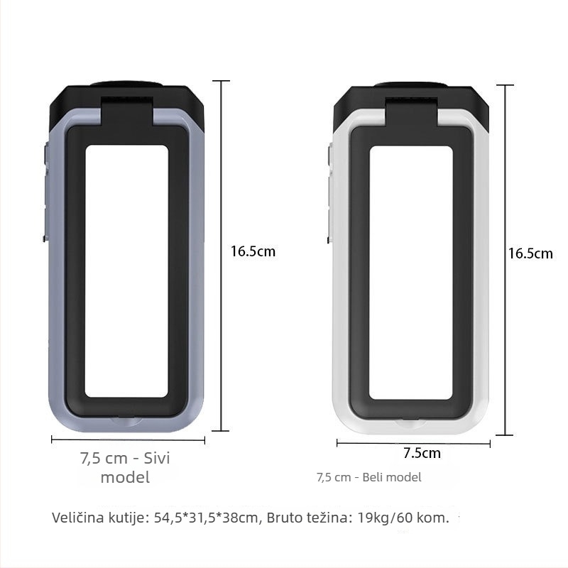 ABS LED vanjska sklopiva lampa, 360° rotacija, ručno pokretanje, 3000mAh