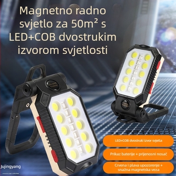 Ručna radna svjetiljka s LED T6, 3,7V, 10W, IP65, kut snopa 120°