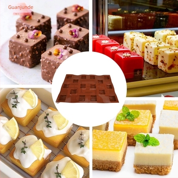 Kvadratna silikonska kalupa za pečenje i deserte — za sladoled, žele, aromaterapijske svijeće i ručno izrađeni sapun; Materijal: silikon; Brand: Guan de; Stil: moderni minimalizam