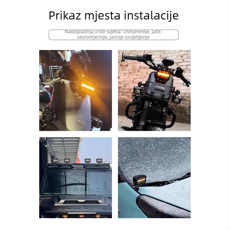 Nanteng LED krovno svjetlo za off-road vozila, pravokutna kućišta, 21W, DC12-60V, 30.000h, 6000-6500K, Model 526F60W