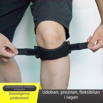 Unisex kompresivni elastični pojas za patelu s apsorpcijom udaraca i zaštitom meniskusa, pogodan za trčanje, stolni tenis, badminton i planinarenje.