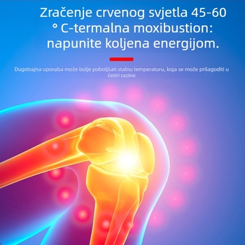 SHIFX Masažer za koljeno – punjiv, infracrveno grijanje i toplinska kompresija, vibracija i gnječenje za zglob koljena