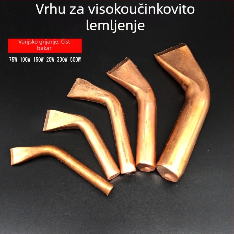 Lemilo za lemljenje s drvenom ručkom, grijna jezgra 75-300W i 500W, 220V Inkai električno grijanje