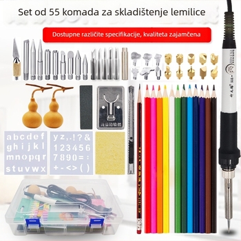 Električna pyrographijska olovka i set za lemilicu za drva i umjetnost na tikvicama