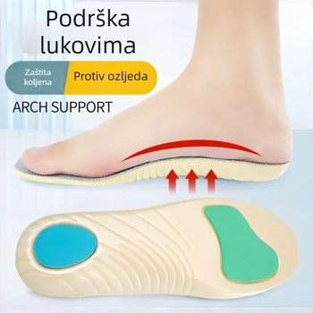 Uložak za korekciju ploskog stopala uz potporu luka – EVA, cijela uloška, ortopedski ulošci