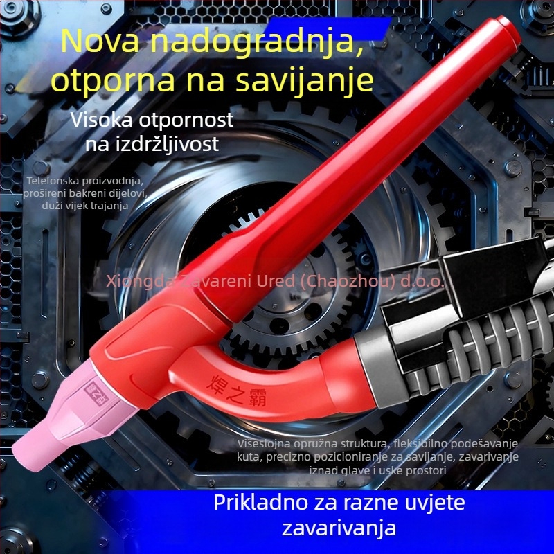 qq150A pribor za zavarivanje argonom, savitljiv, 360° rotirajuća široka glava palnika