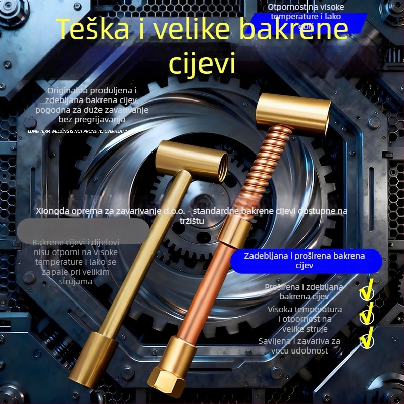 qq150A pribor za zavarivanje argonom, savitljiv, 360° rotirajuća široka glava palnika