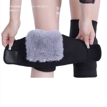 Koljenasti zaštitni navlaci s Velcro zatvaračem, topli umjetni krzno ze zeka, podstavljeni fleeceom i debelom izradom, otporni na vjetar za vožnju biciklom, unisex za muškarce i žene, za odrasle