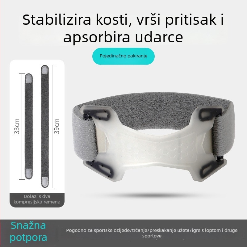 Prilagodljiva koljena zaštita s dvostrukim tlakom, silikonska podrška koljena za planinarenje, trčanje i košarku