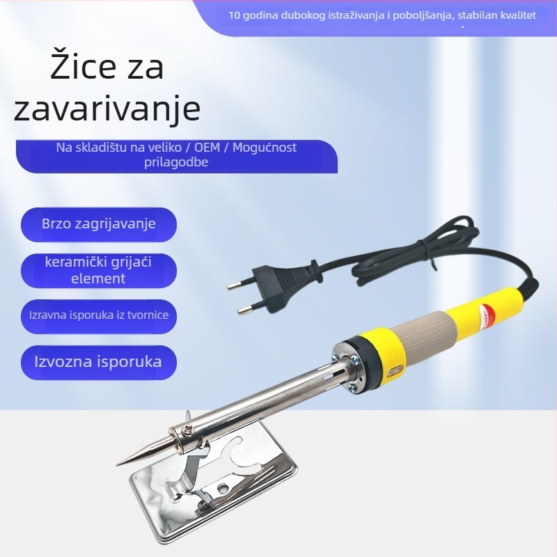 Električna lemilica za lemljenje 30–40W, plastična drška, bakrena vrh, električno grijanje (30–40W; plastična drška; bakrena vrh; električno grijanje)
