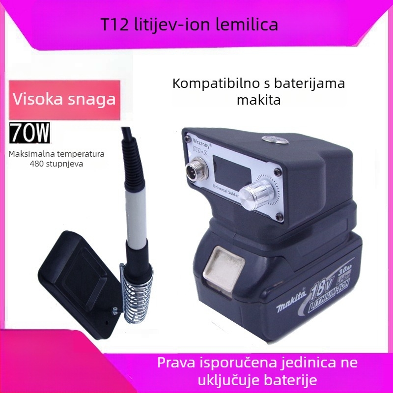 Bežični lemni pištolj 20V, kompatibilan s Makita T12 baterijom, prijenosan za vanjsku upotrebu