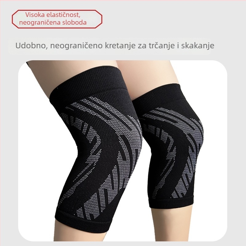 Pletena sportska zaštita koljena, prozračna, protivklizna, otporna na habanje, za muškarce i žene, pogodna za fitness i košarku, visoka elastičnost, zaštita od uganuća