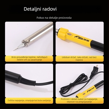 Xinwei električni lemilica set za kućnu upotrebu, s gumiranim rukohvatom, 220V, za lemljenje, desoldering i pirografiju