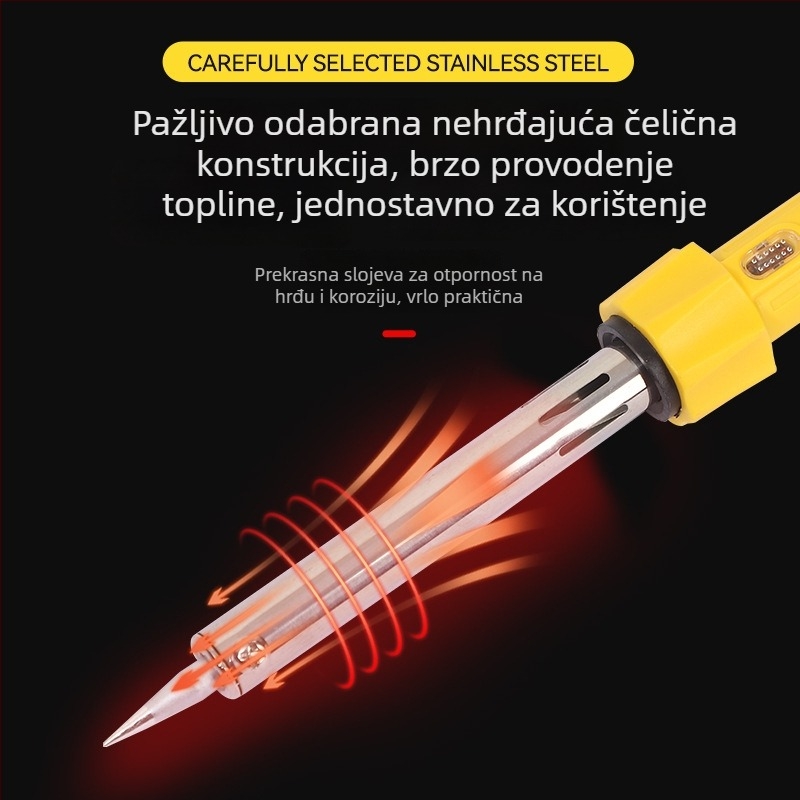 Xinwei električni lemilica set za kućnu upotrebu, s gumiranim rukohvatom, 220V, za lemljenje, desoldering i pirografiju