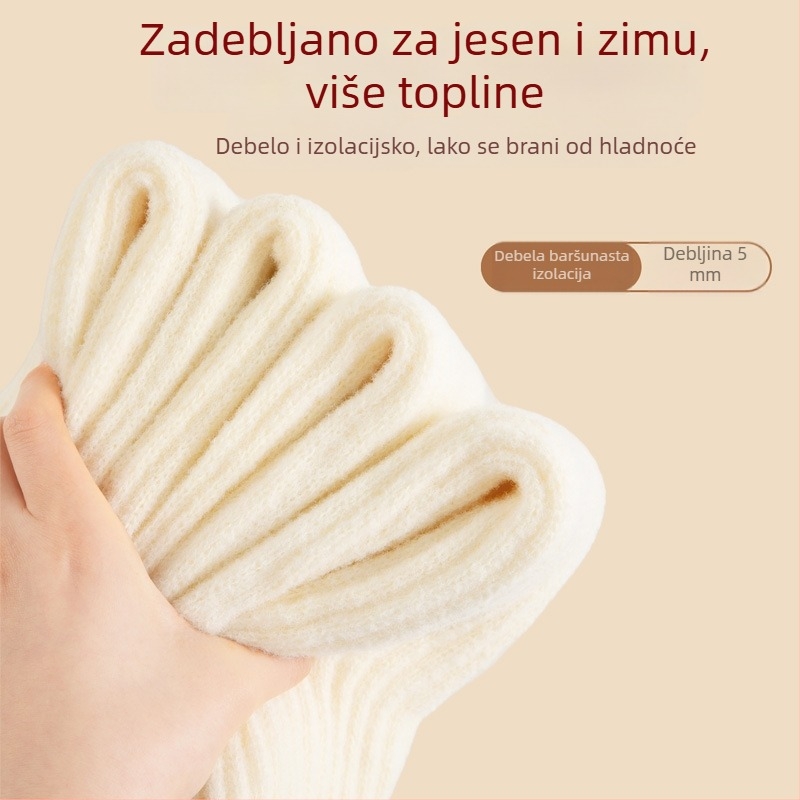 Svileno termalne navlake za koljeno za jesen i zimu, dugački cijevni dizajn koljena, za odrasle