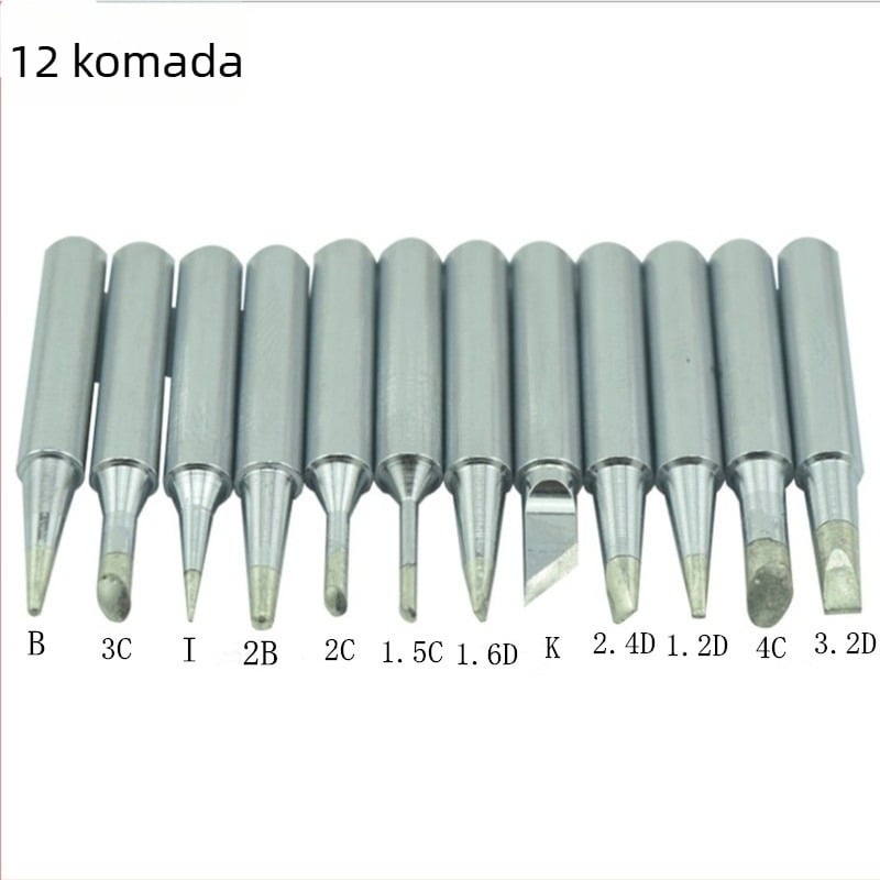 900 Serija 936 tip za lemilicu s regulacijom temperature - bez olova, bakar s elektroplatom, oblik vrha: oštar, ravan, nagnut, 200–450°C