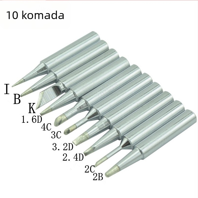 900 Serija 936 tip za lemilicu s regulacijom temperature - bez olova, bakar s elektroplatom, oblik vrha: oštar, ravan, nagnut, 200–450°C
