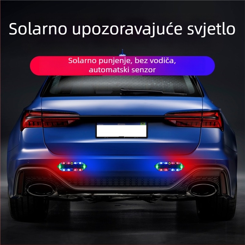 LED stražnja svjetiljka za motocikl, solarno napajanje, 12/24V, 30W, 20000 lm
