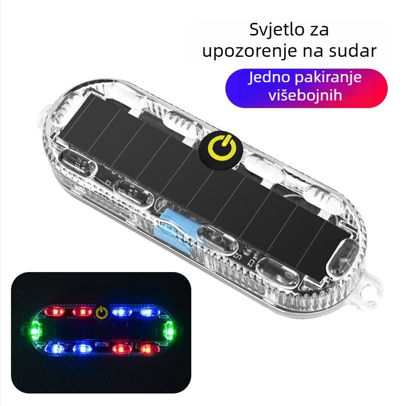 LED stražnja svjetiljka za motocikl, solarno napajanje, 12/24V, 30W, 20000 lm