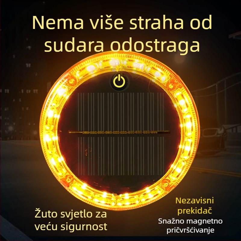 Solano upozoravajuće strob svjetlo za vozila – stražnje LED svjetlo bez ožičenja, široki pokazivač; Model: Solar warning strobe light; Primjenjivi modeli: Svi modeli; Proizvodni kod: 723045834