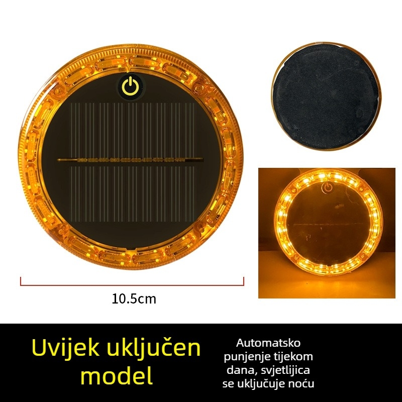 Solano upozoravajuće strob svjetlo za vozila – stražnje LED svjetlo bez ožičenja, široki pokazivač; Model: Solar warning strobe light; Primjenjivi modeli: Svi modeli; Proizvodni kod: 723045834
