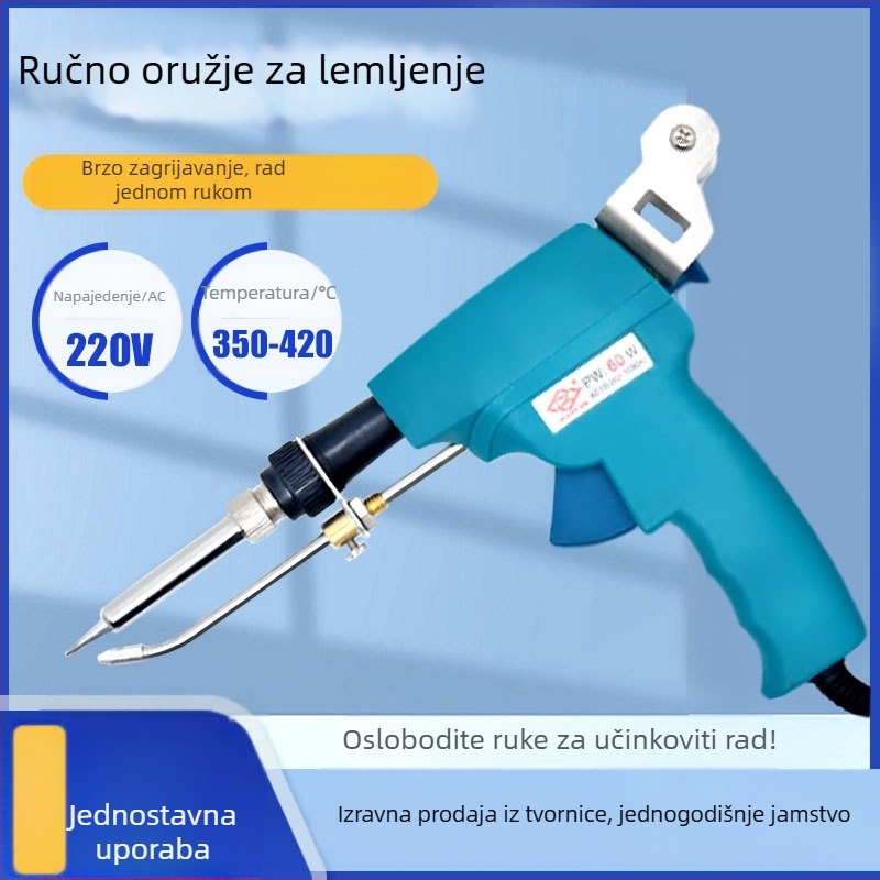 Ručno lemilo s gumiranim držačem, 220V, za zavarivanje i električno mjerenje