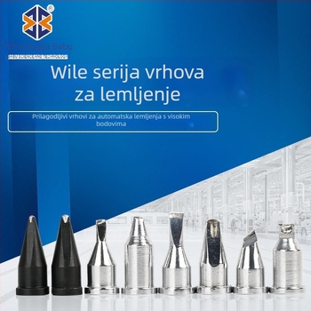 Wilo bakrena spajalna bez olova vrh za strojeve/stanice za spajanje, okrugli vrh, oblike mlaznica D/PC/DV1/DV2, Ø8 promjer, temperatura do 300°C