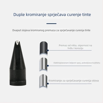 Wilo bakrena spajalna bez olova vrh za strojeve/stanice za spajanje, okrugli vrh, oblike mlaznica D/PC/DV1/DV2, Ø8 promjer, temperatura do 300°C