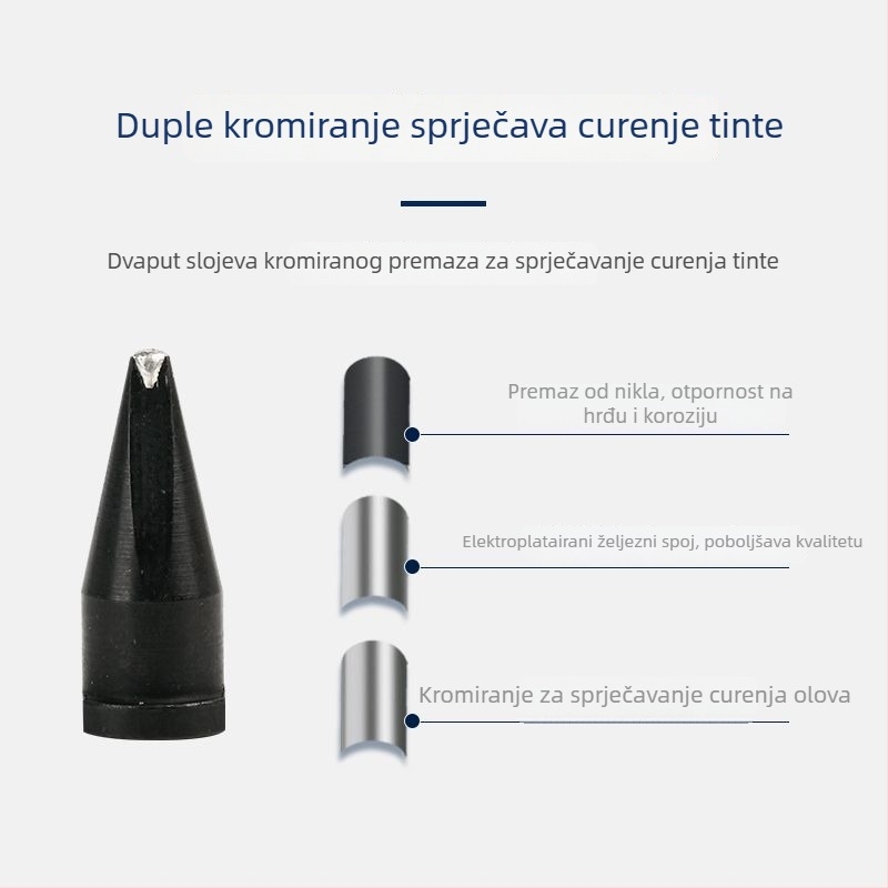 Wilo bakrena spajalna bez olova vrh za strojeve/stanice za spajanje, okrugli vrh, oblike mlaznica D/PC/DV1/DV2, Ø8 promjer, temperatura do 300°C