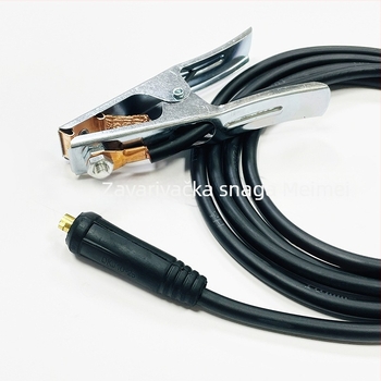 Zemljni klips za zavarivački stroj, uzemljujući kabel za TIG/argon zavarivanje, tip 10-25 priključak, marka Beautiful Welding Power