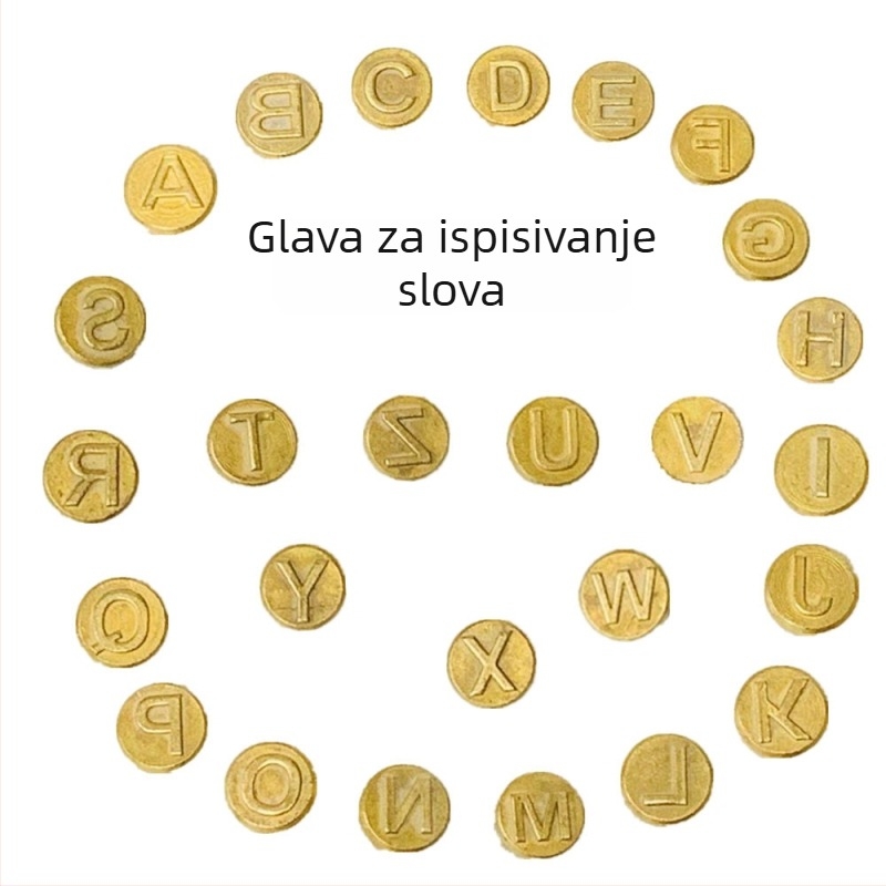 Glave za pyrograviranje, 26 engleskih slova, električno lemilo, DIY alati, 220V