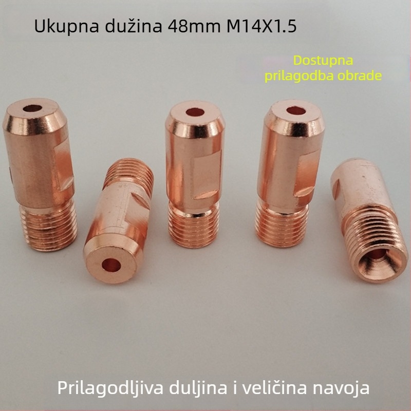 Vrh kontakta za zavarenje lukom, podvodno zavarivanje, 14x1.5, bakar-krom-zirkonij zlitina, 500 A