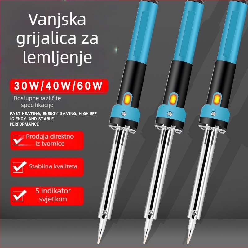 Lemilica s gumiranom ručkom, 220V, električno grijanje, tip vanjskog grijanja